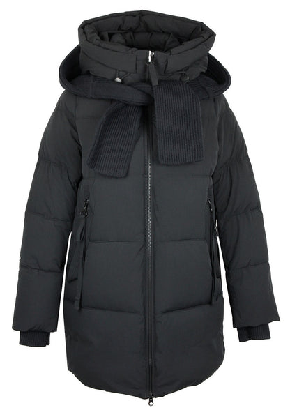 Double-hooded Insulated Bio-Down Coat