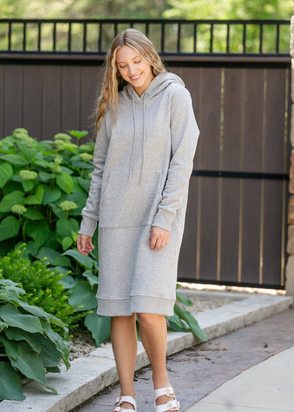 Marti Sweatshirt Dress Gray