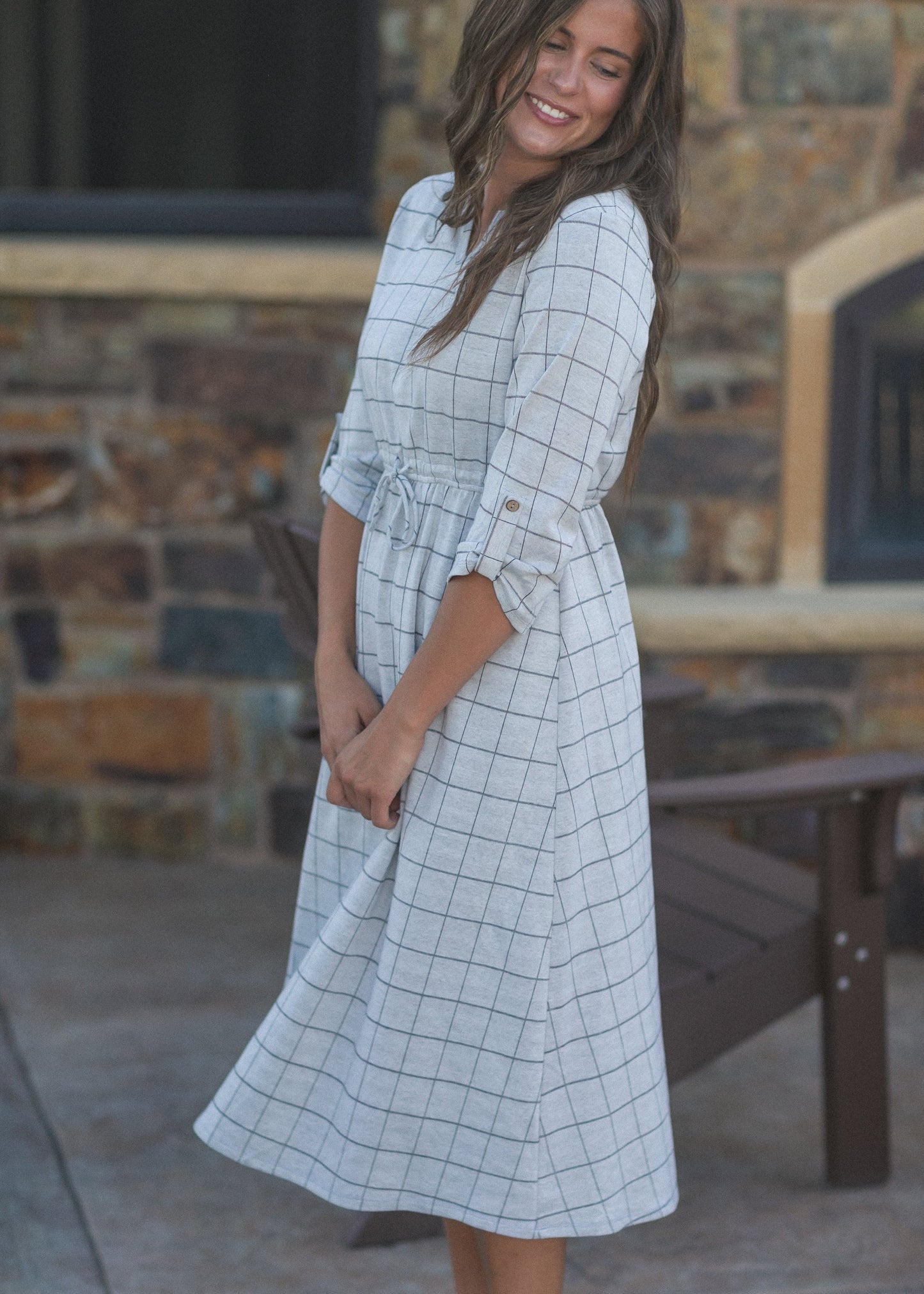 Monica Tie Waist Midi Dress