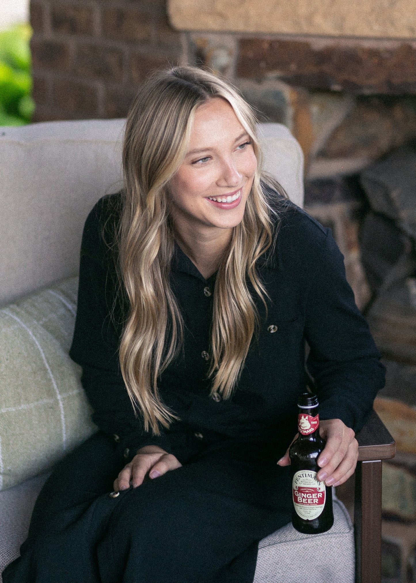 Teagan Black Ultra Soft Shirt Dress