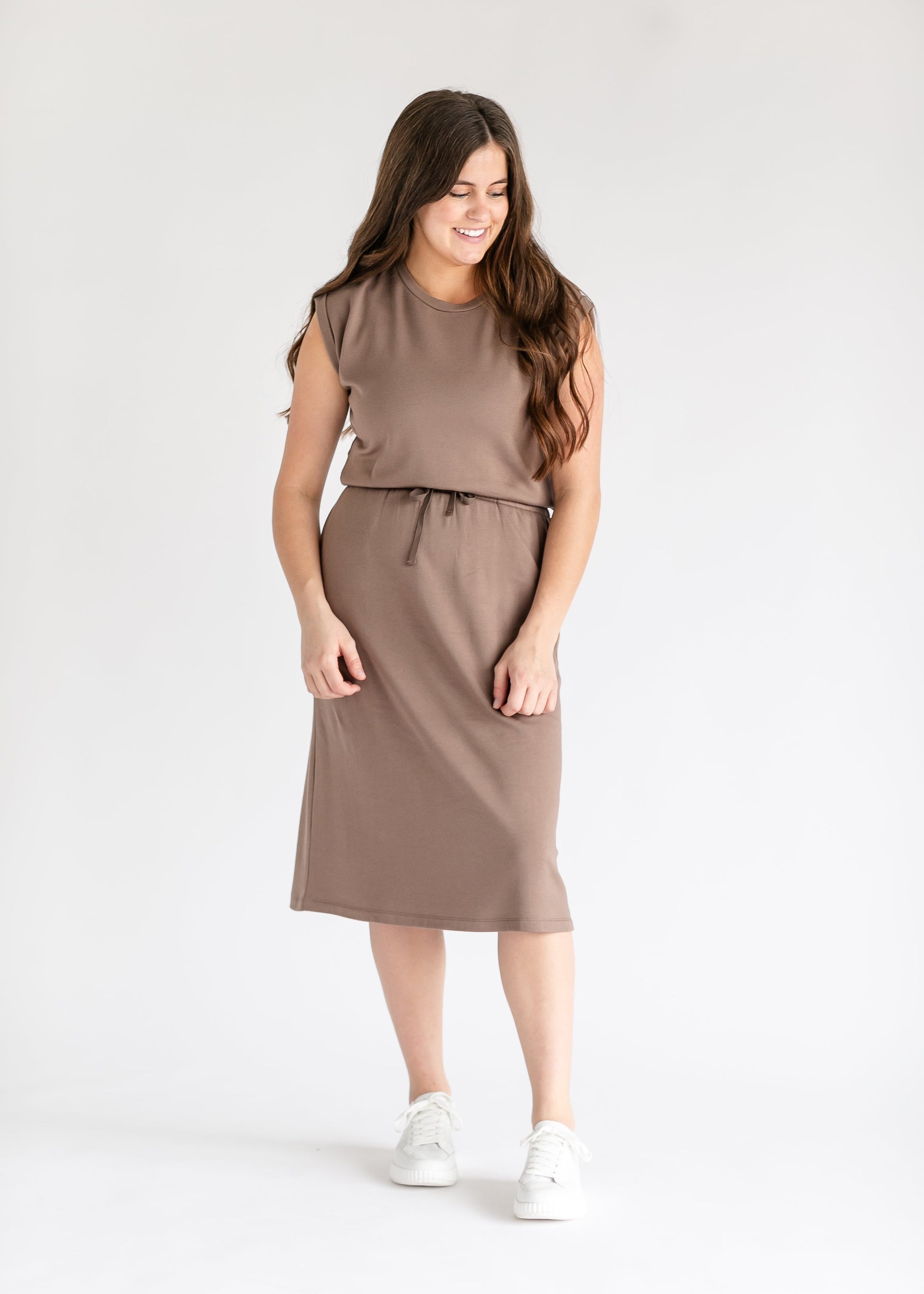 Sami Knit Midi Dress - FINAL SALE Nutshell Brown