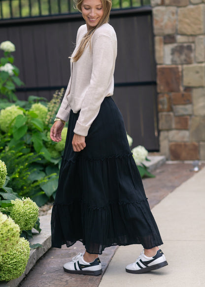 Serena Cotton Gauze Maxi Skirt