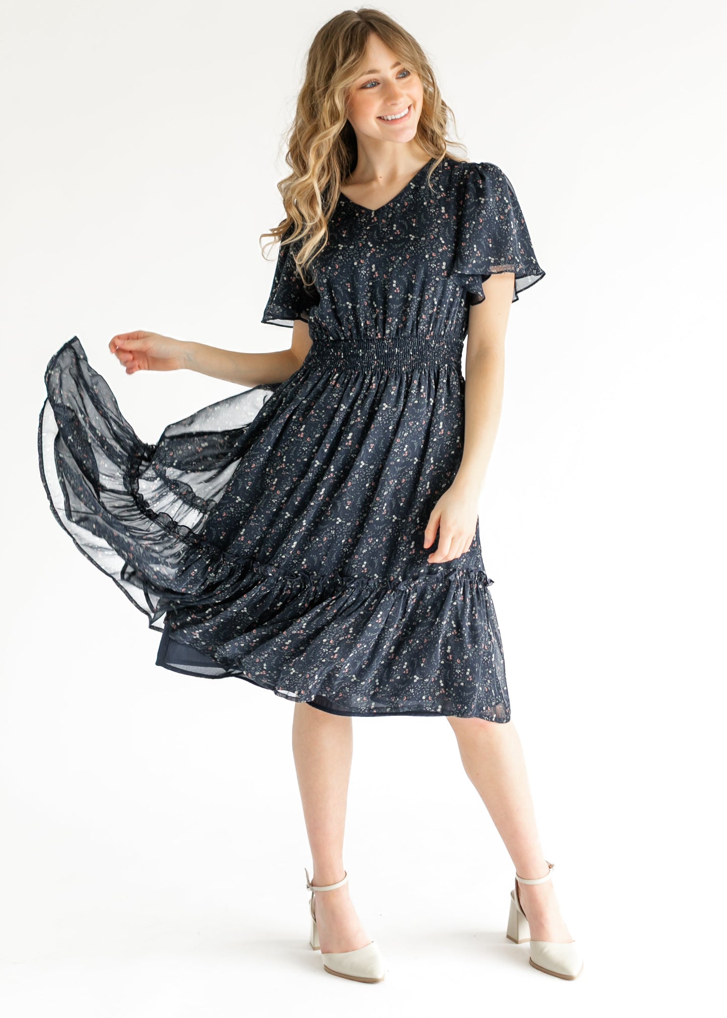 Sophie Floral Midi Dress - FINAL SALE