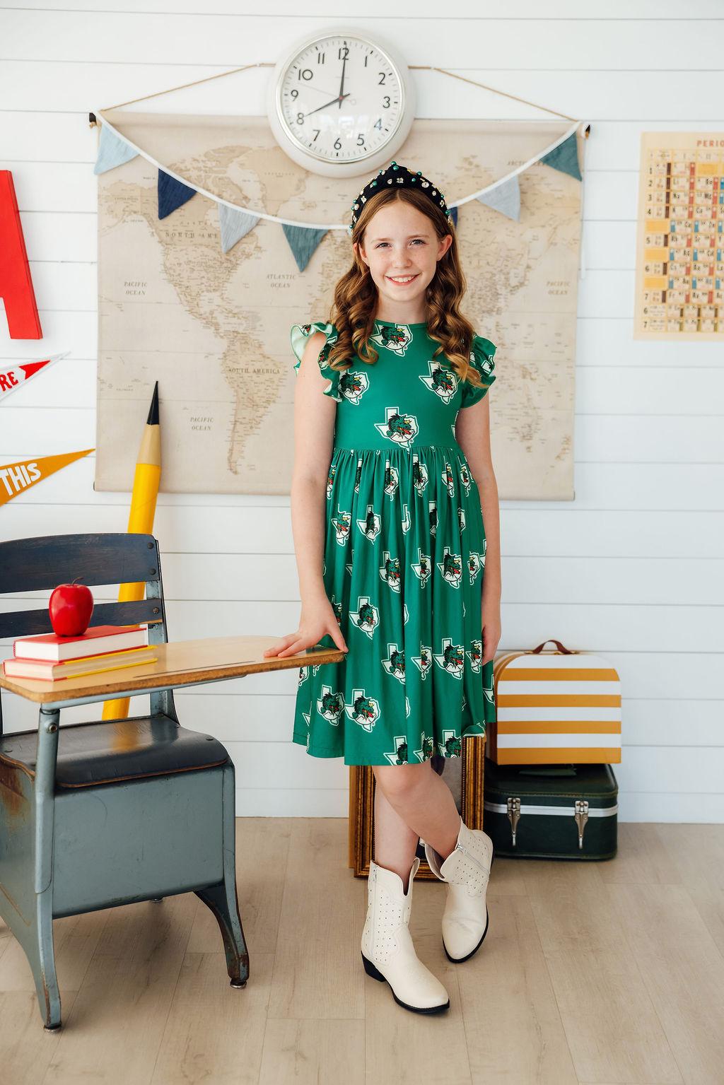 Southlake Carroll Dragons Flutter Twirl Dress