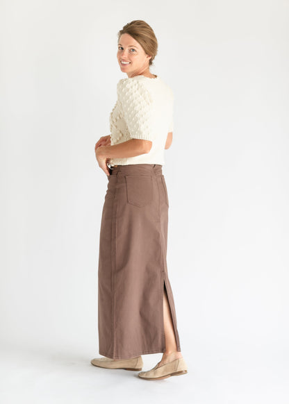 Stella Denim Maxi Skirt