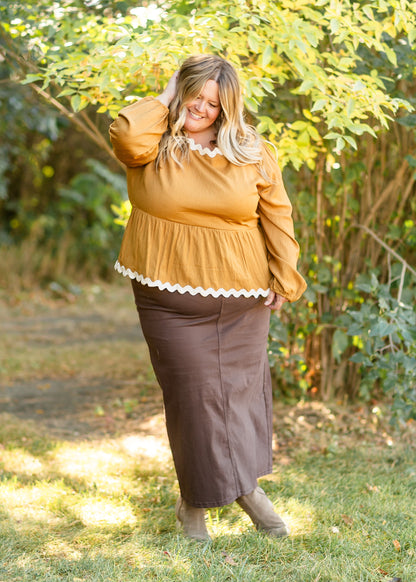 Stella Denim Maxi Skirt