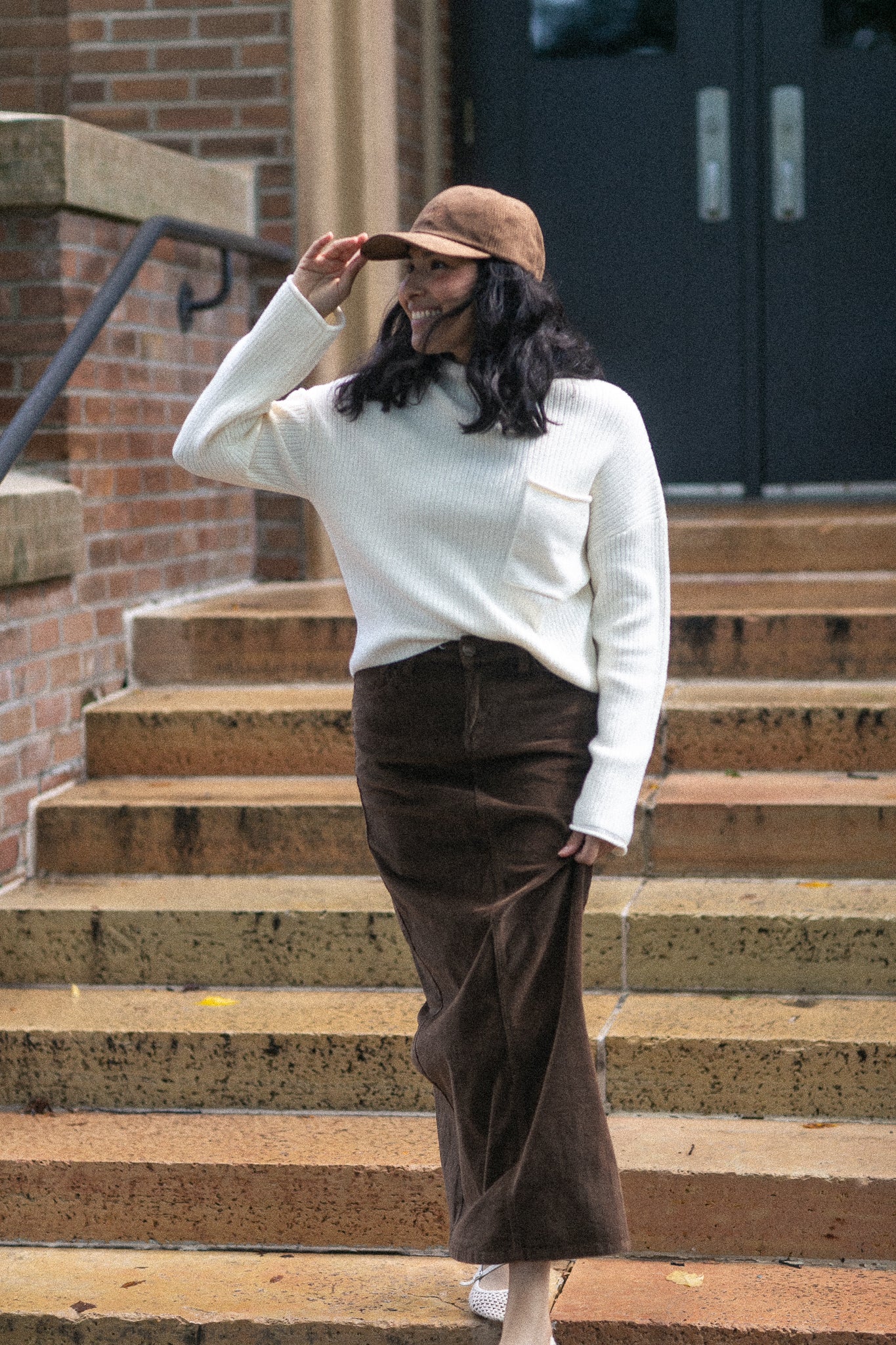 Stella Maxi Corduroy Skirt