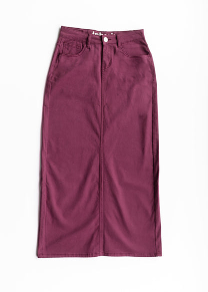 Stella Denim Maxi Skirt Orchid