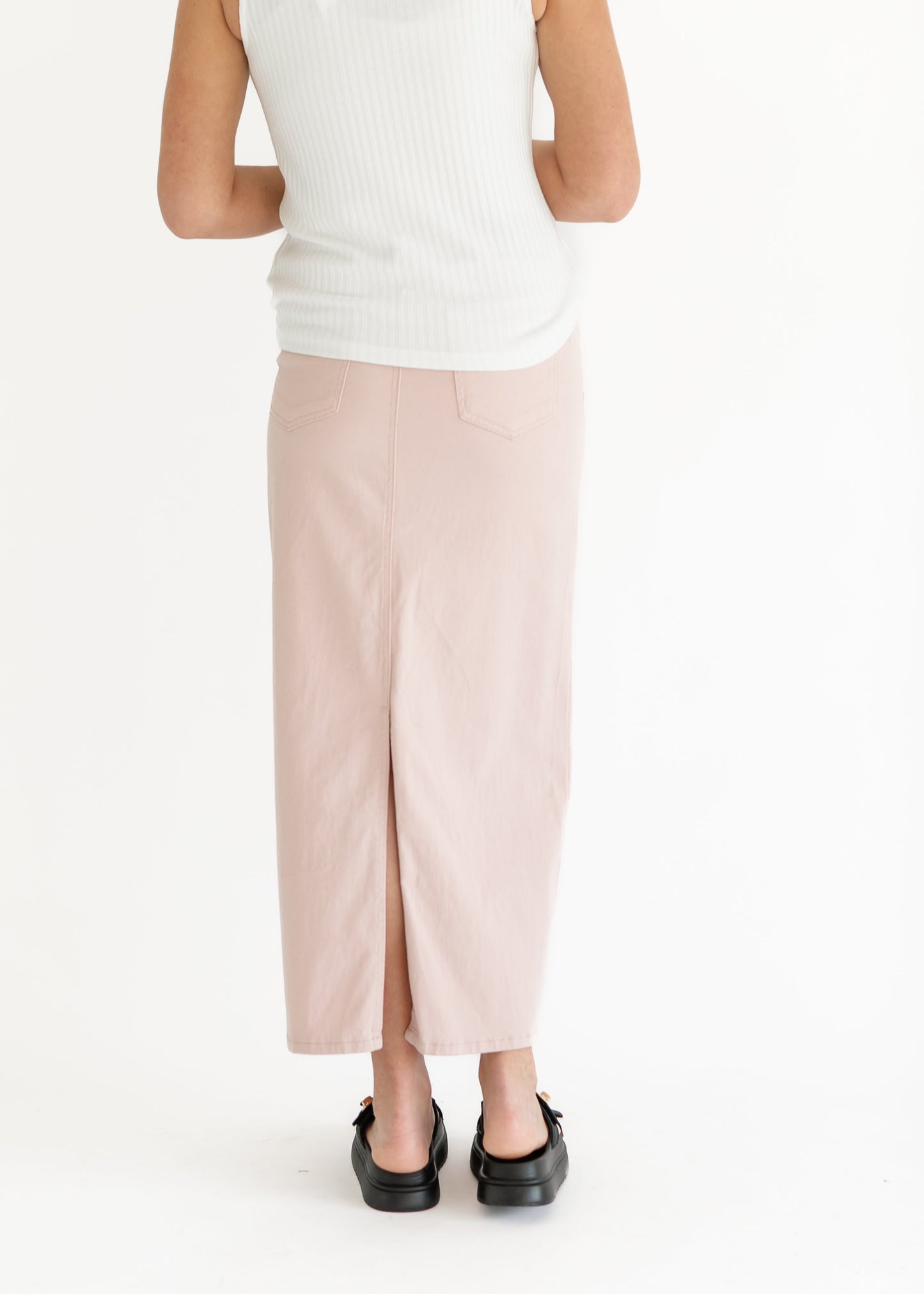 Stella Rose Denim Maxi Skirt - FINAL SALE