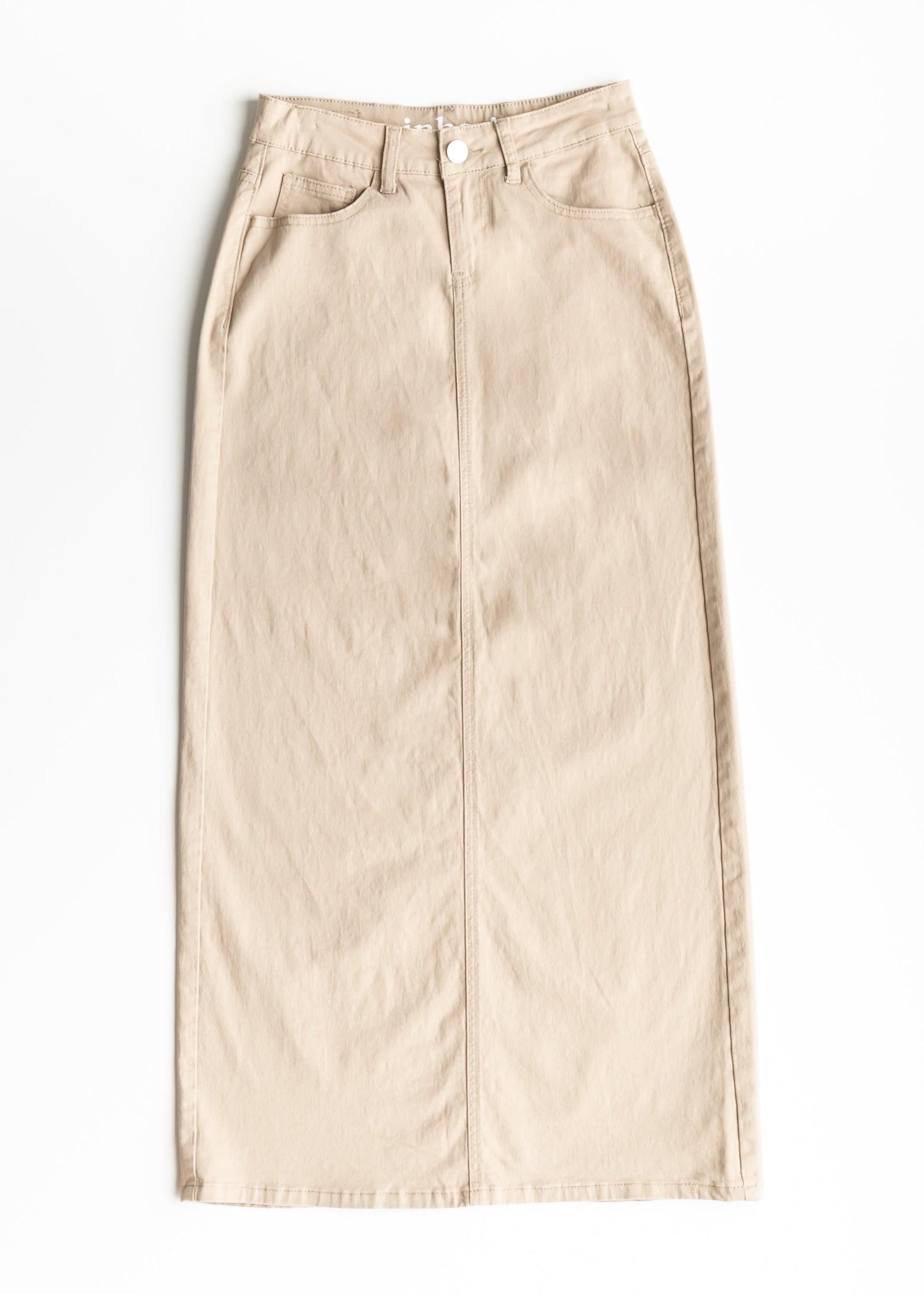 Stella Simply Taupe Denim Maxi Skirt