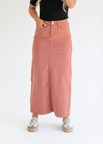 Stella Denim Maxi Skirt Sienna