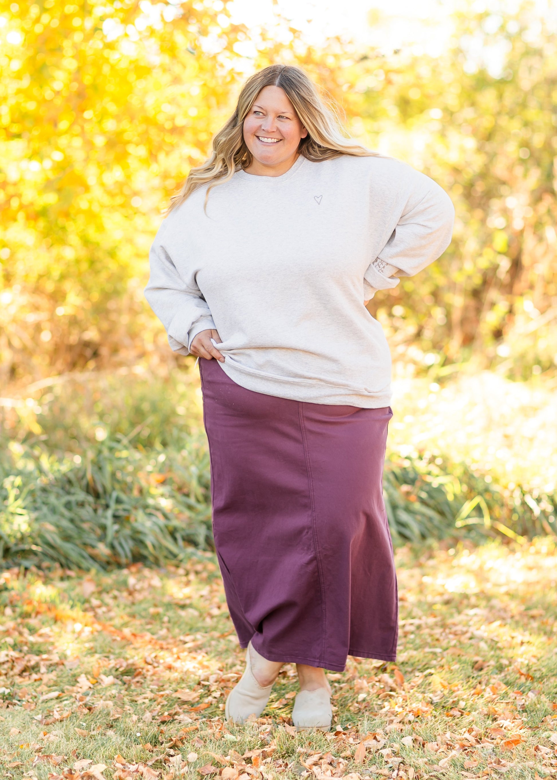 Stella Denim Maxi Skirt