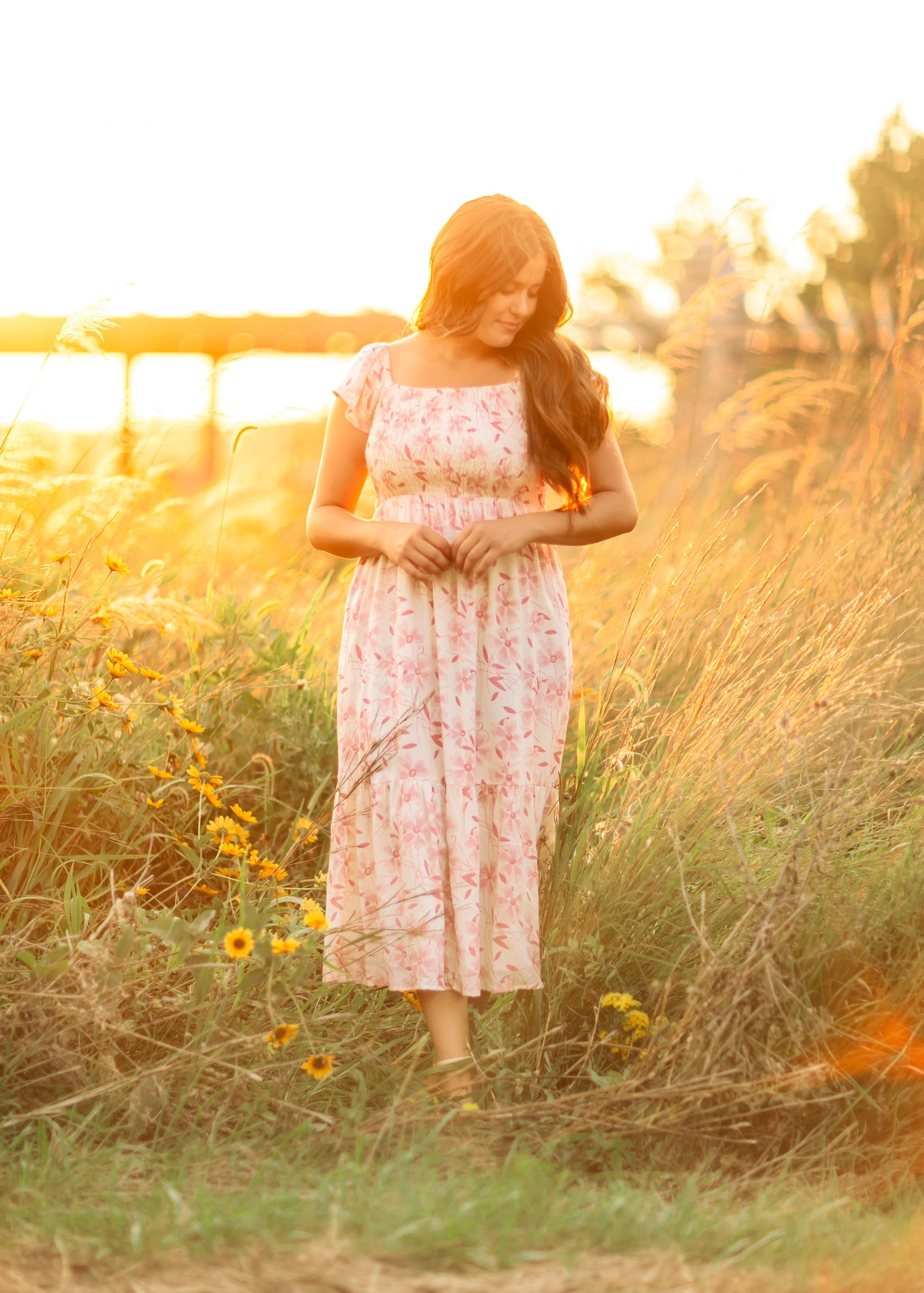 Summer Cap Sleeve Midi Dress - FINAL SALE