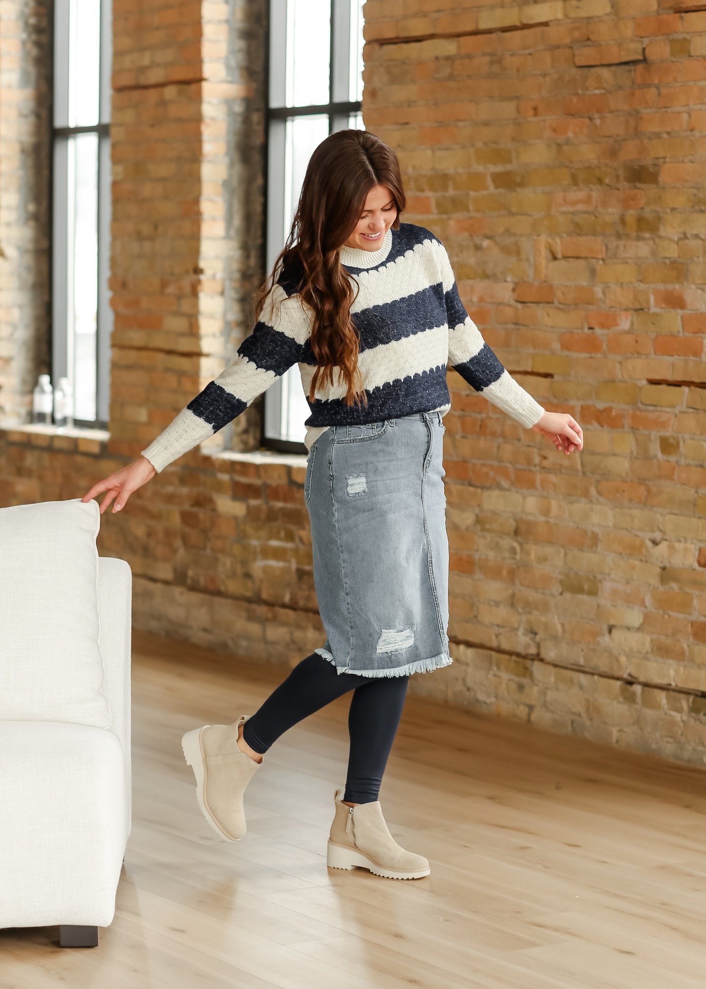 Women's No Cling Leggings Navy